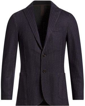 Eleventy Blazer Wool, Cotton - Blue