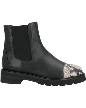 Stuart Weitzman Ankle Boots Leather, Synthetic Material - Black