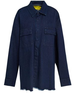 Marques'Almeida Chemise en jean - Bleu