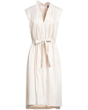 Peserico Midi Dress Cotton, Elastane - White