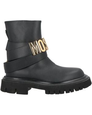Moschino Ankle Boots Calfskin - Black