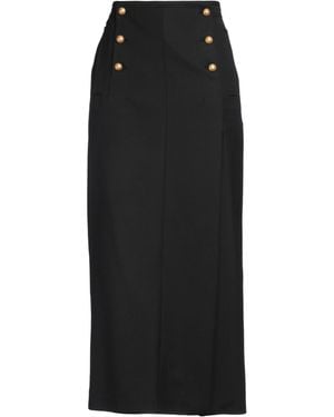 N°21 Maxi Skirt Polyester, Wool, Elastane - Black