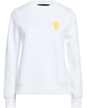 KARL LAGERFELD Sweatshirt Organic Cotton, Cotton - White