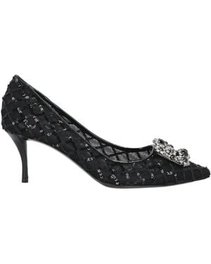 Roger Vivier Court Shoes Textile Fibres, Leather - Black