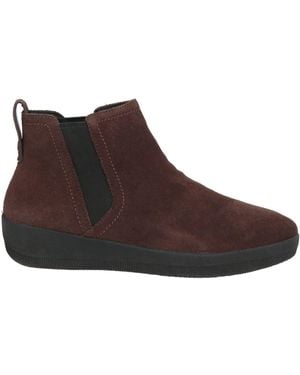 Fitflop Dark Ankle Boots Leather - Brown