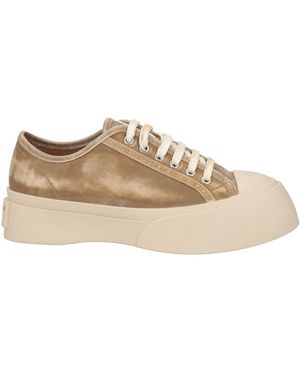 Marni Khaki Sneakers Leather - Natural