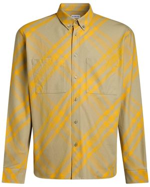 Burberry Shirt Cotton - Yellow