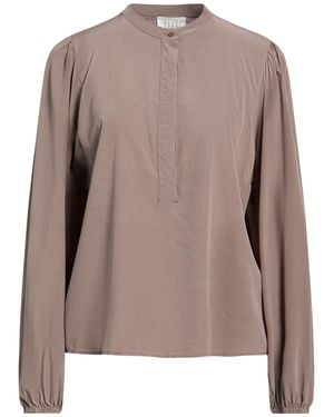 Kiltie Top Silk, Elastane - Brown