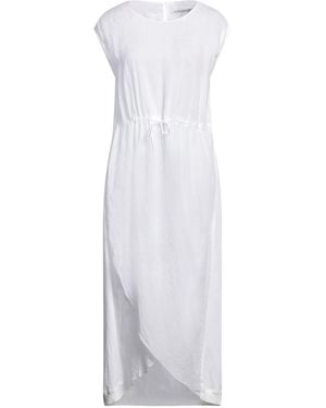 European Culture Midi Dress - White