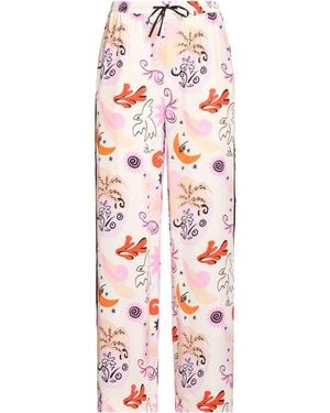 Maje Trousers Silk - White