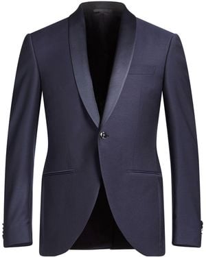 Luigi Bianchi Blazer Polyacrylic, Virgin Wool, Elastane - Blue
