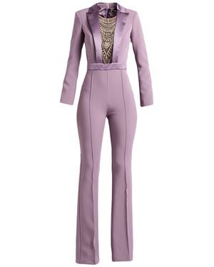 Elisabetta Franchi Jumpsuit Polyester, Elastane - Purple