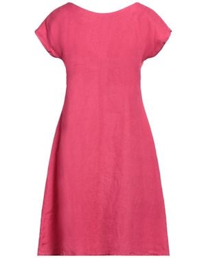 Rossopuro Midi Dress Linen - Pink