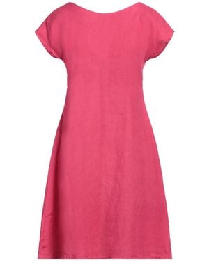 Rossopuro Midi Dress Linen - Pink