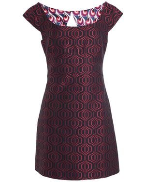 La DoubleJ Midnight Mini Dress Wool, Acrylic, Recycled Polyester, Polyester - Purple