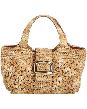 Roger Vivier Handbag Natural Raffia - Metallic