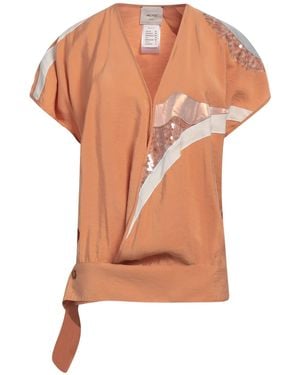 Alysi Apricot Top Modal, Polyester, Silk - Orange