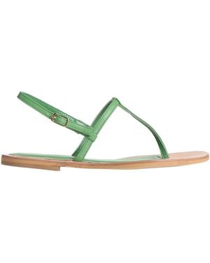 Claudio Cutuli Thong Sandal Leather - Green