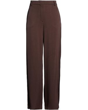 Semicouture Pants Viscose, Virgin Wool - Brown