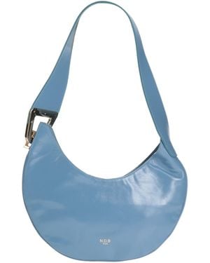 N.D.B. 968 Pastel Shoulder Bag Leather - Blue