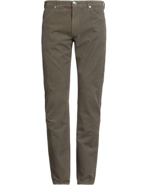 120% Lino Trousers Cotton, Elastane - Grey