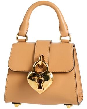 Moschino Handbag Leather - Natural