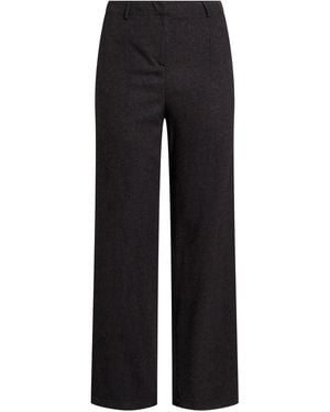 Soallure Charcoal Pants Viscose, Polyester, Elastane - Black