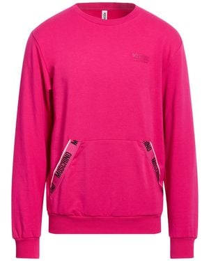 Moschino Fuchsia Sweatshirt Cotton, Elastane - Pink