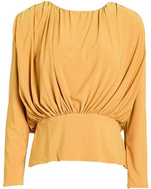 Cherubina Mustard Top Polyester, Elastane - Yellow