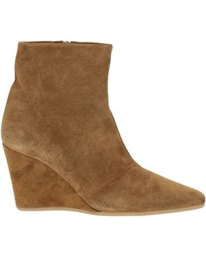 forte_forte Khaki Ankle Boots Leather - Brown
