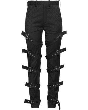 Charles Jeffrey Trousers Recycled Polyester, Viscose, Elastane - Black