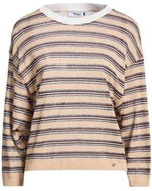 Please Sweater Cotton, Polyester, Viscose, Metallic Polyester - Natural