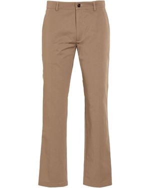 Burberry Khaki Trousers Cotton - Natural