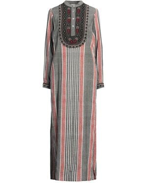 Tory Burch Maxi Dress Cotton, Viscose, Polyester - Gray