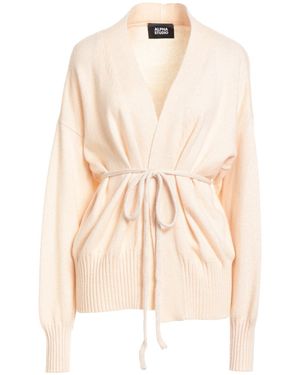 Alpha Studio Ivory Cardigan Wool, Viscose, Polyamide, Cashmere - Natural