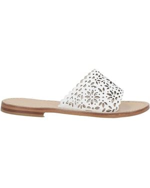 Twinset Sandals Cow Leather - White