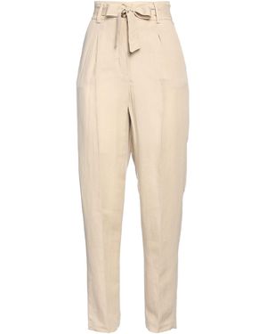 MOONSHINE Milano Trousers Viscose, Linen - Natural