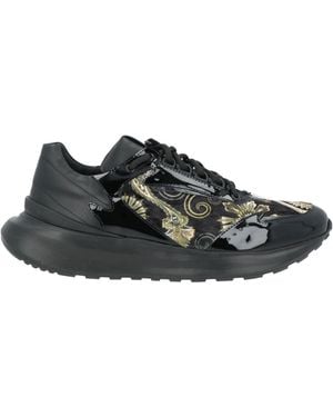 Giovanni Conti Trainers Calfskin, Textile Fibres - Black