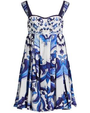 Dolce & Gabbana Mini Dress Cotton - Blue