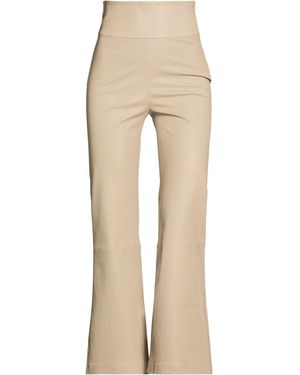 DESA NINETEENSEVENTYTWO Khaki Pants Leather - Natural