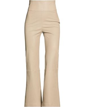 DESA NINETEENSEVENTYTWO Khaki Pants Leather - Natural