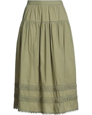 Ulla Johnson Military Maxi Skirt Cotton - Green