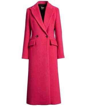 Suoli Coat Acrylic, Polyester, Wool, Polyamide - Pink