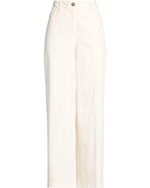 ALESSIA SANTI Trousers Cotton, Elastane - White