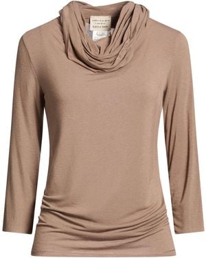 ALESSIA SANTI T-Shirt Viscose, Polyamide, Cashmere, Elastane - Brown