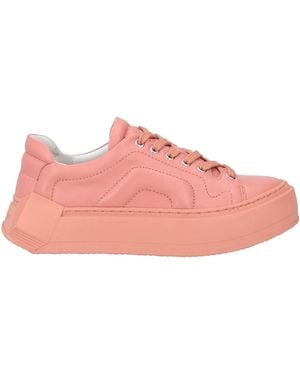 Pierre Hardy Calfskin Flatform Logo Trainers - Pink