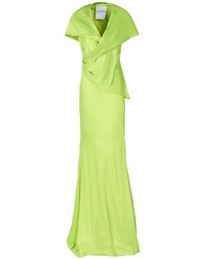 Halpern Maxi Dress Acetate, Viscose - Green