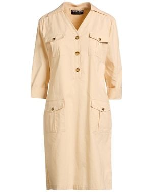 La Petite Robe Di Chiara Boni Mini Dress Cotton, Elastic Fibres - Natural