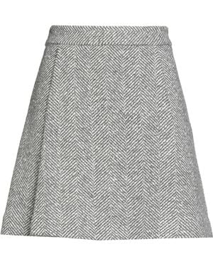 Moschino Mini Skirt Acrylic, Wool, Polyester, Cotton, Silk - Gray