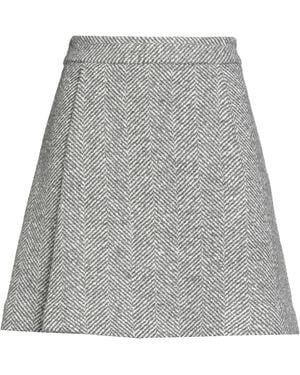 スカート Moschino Shetland Wool Knit Skirt With Landscape Intarsia Moschino Shetland Wool Knit Skirt With Landscape Intarsia
